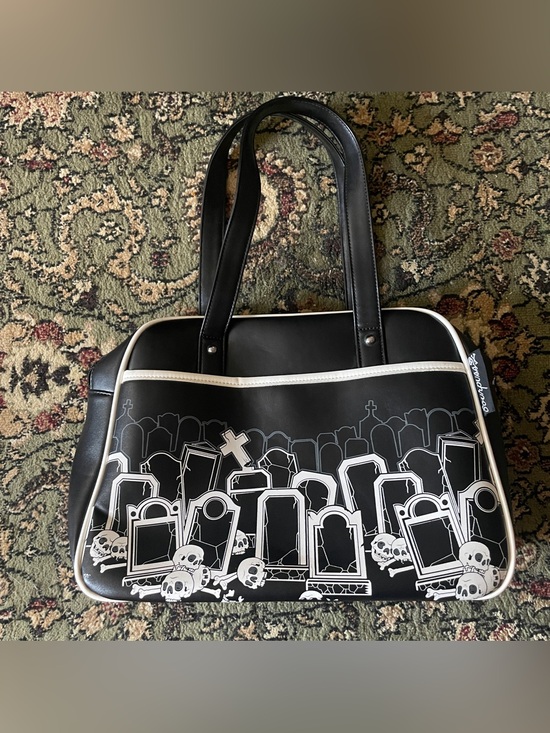 Sourpuss Handbags - Sourpuss Graveyard Bowler Bag